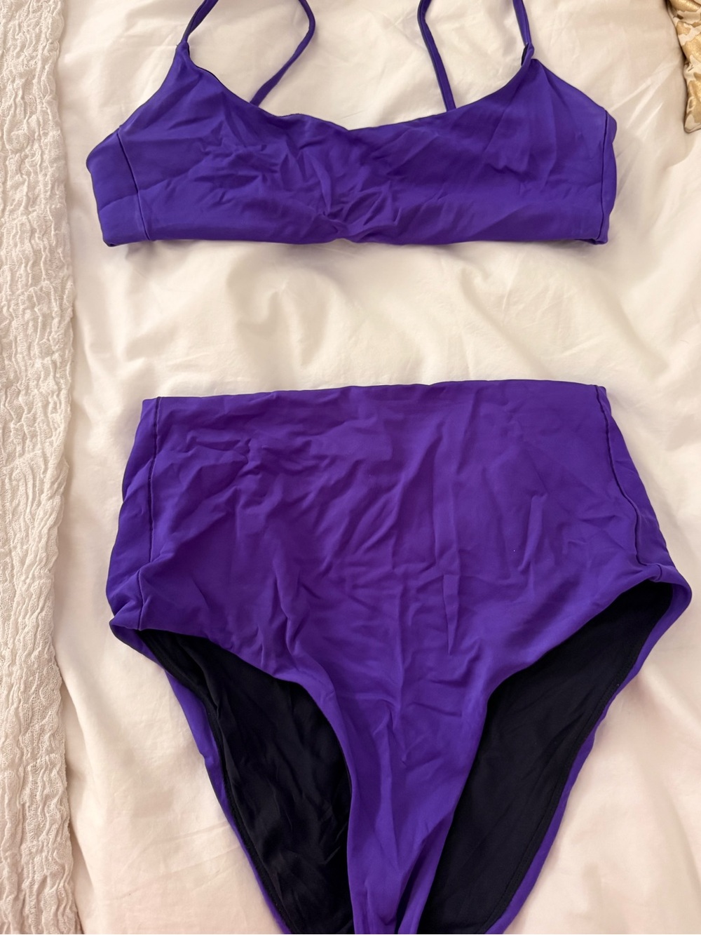 Left on Friday Vibrant Purple Two-Piece High-Waist Bikini